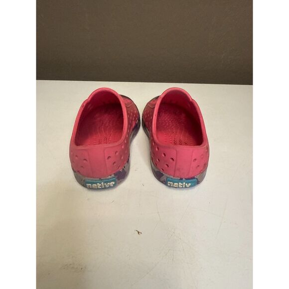 Native Jefferson Marbled Shoe Sandal C6 Pink Purple - Picture 4 of 5